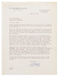 Letter Regarding Automobile & Motorcycle Insurance for James Dean -- Dated June 1955, Shortly Before He Died