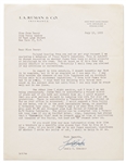Letter Regarding Auto & Motorcycle Insurance for James Dean -- ...the absence of...an Accident Policy...I have told James this but to no avail...I can only hope he stays well and in one piece...