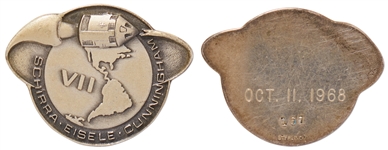 Apollo 7 Flown Robbins Medallion -- From the Personal Collection of Astronaut Story Musgrave and With His LOA