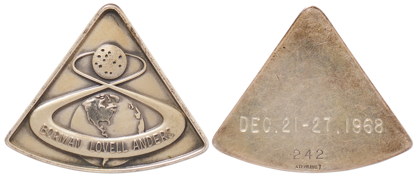 Apollo 8 Flown Robbins Medallion -- From the Personal Collection of Astronaut Story Musgrave and With His LOA