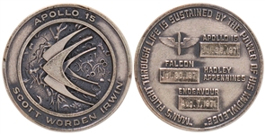 Apollo 15 Flown Robbins Medallion -- Serial #87 From the Personal Collection of Astronaut Story Musgrave and With His LOA