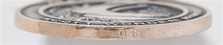Apollo 15 Flown Robbins Medallion -- Serial #87 From the Personal Collection of Astronaut Story Musgrave and With His LOA