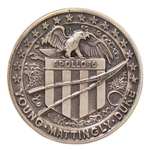 Apollo 16 Flown Robbins Medallion -- Serial #58 From the Personal Collection of Astronaut Story Musgrave and With His LOA