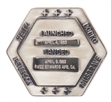 Flown Robbins Medallion from STS-6, the First Flight of Space Shuttle Challenger -- From the Personal Collection of STS-6 Astronaut Story Musgrave and With His LOA