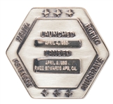 Flown Robbins Medallion from STS-6, the First Flight of Space Shuttle Challenger -- From the Personal Collection of STS-6 Astronaut Story Musgrave and With His LOA