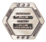 Flown Robbins Medallion from STS-6, the First Flight of Space Shuttle Challenger -- From the Personal Collection of STS-6 Astronaut Story Musgrave and With His LOA