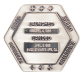 Flown Robbins Medallion from STS-6, the First Flight of Space Shuttle Challenger -- From the Personal Collection of STS-6 Astronaut Story Musgrave and With His LOA