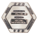 Flown Robbins Medallion from STS-6, the First Flight of Space Shuttle Challenger -- From the Personal Collection of STS-6 Astronaut Story Musgrave and With His LOA