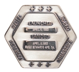 Flown Robbins Medallion from STS-6, the First Flight of Space Shuttle Challenger -- From the Personal Collection of STS-6 Astronaut Story Musgrave and With His LOA