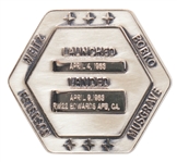 Flown Robbins Medallion from STS-6, the First Flight of Space Shuttle Challenger -- From the Personal Collection of STS-6 Astronaut Story Musgrave and With His LOA