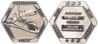 Flown Robbins Medallion from STS-6, the First Flight of Space Shuttle Challenger -- From the Personal Collection of STS-6 Astronaut Story Musgrave and With His LOA