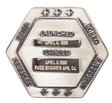 Flown Robbins Medallion from STS-6, the First Flight of Space Shuttle Challenger -- From the Personal Collection of STS-6 Astronaut Story Musgrave and With His LOA