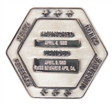 Flown Robbins Medallion from STS-6, the First Flight of Space Shuttle Challenger -- From the Personal Collection of STS-6 Astronaut Story Musgrave and With His LOA