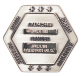 Flown Robbins Medallion from STS-6, the First Flight of Space Shuttle Challenger -- From the Personal Collection of STS-6 Astronaut Story Musgrave and With His LOA