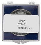 Flown Robbins Medallion from STS-61 Space Shuttle Endeavour -- From the Personal Collection of STS-61 Astronaut Story Musgrave and With His LOA