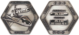 Robbins Medallion from STS-6, the First Flight of Space Shuttle Challenger -- From the Personal Collection of STS-6 Astronaut Story Musgrave and With His LOA