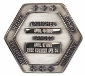 Robbins Medallion from STS-6, the First Flight of Space Shuttle Challenger -- From the Personal Collection of STS-6 Astronaut Story Musgrave and With His LOA
