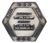 Robbins Medallion from STS-6, the First Flight of Space Shuttle Challenger -- From the Personal Collection of STS-6 Astronaut Story Musgrave and With His LOA