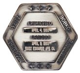 Robbins Medallion from STS-6, the First Flight of Space Shuttle Challenger -- From the Personal Collection of STS-6 Astronaut Story Musgrave and With His LOA