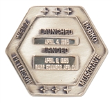Robbins Medallion from STS-6, the First Flight of Space Shuttle Challenger -- From the Personal Collection of STS-6 Astronaut Story Musgrave and With His LOA
