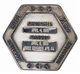 Robbins Medallion from STS-6, the First Flight of Space Shuttle Challenger -- From the Personal Collection of STS-6 Astronaut Story Musgrave and With His LOA