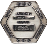 Robbins Medallion from STS-6, the First Flight of Space Shuttle Challenger -- From the Personal Collection of STS-6 Astronaut Story Musgrave and With His LOA
