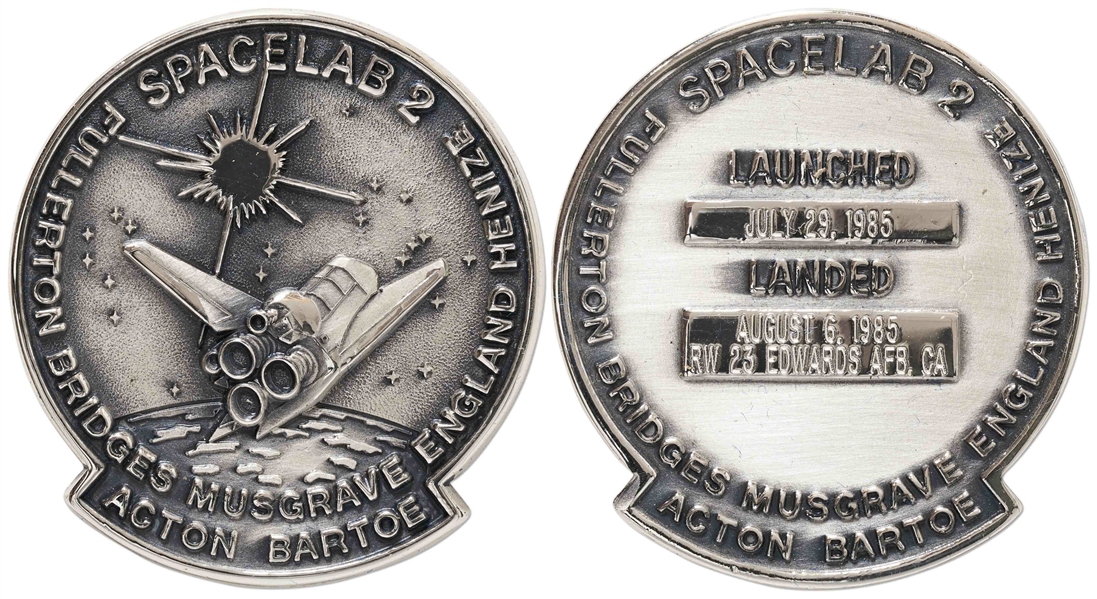 Flown Robbins Medallion from STS-51F Space Shuttle Challenger -- From the Personal Collection of STS-51F Astronaut Story Musgrave and With His LOA