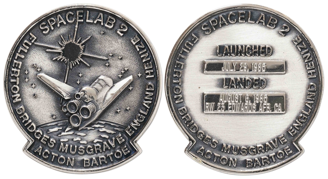 Flown Robbins Medallion from STS-51F Space Shuttle Challenger -- From the Personal Collection of STS-51F Astronaut Story Musgrave and With His LOA