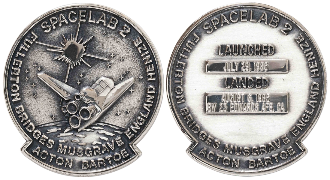 Flown Robbins Medallion from STS-51F Space Shuttle Challenger -- From the Personal Collection of STS-51F Astronaut Story Musgrave and With His LOA