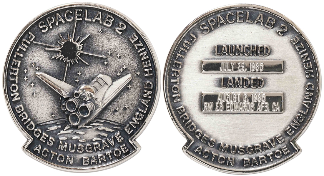 Flown Robbins Medallion from STS-51F Space Shuttle Challenger -- From the Personal Collection of STS-51F Astronaut Story Musgrave and With His LOA