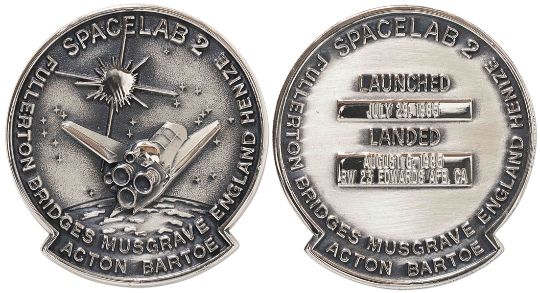 Flown Robbins Medallion from STS-51F Space Shuttle Challenger -- From the Personal Collection of STS-51F Astronaut Story Musgrave and With His LOA