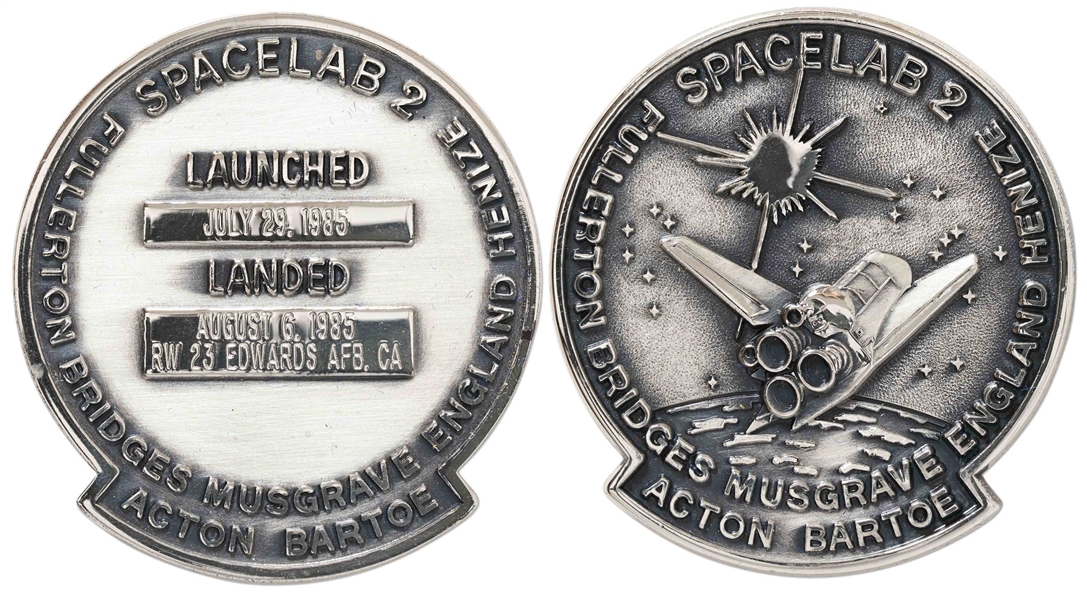 STS-51F Space Shuttle Challenger Robbins Medallion -- From the Personal Collection of STS-51F Astronaut Story Musgrave and With His LOA