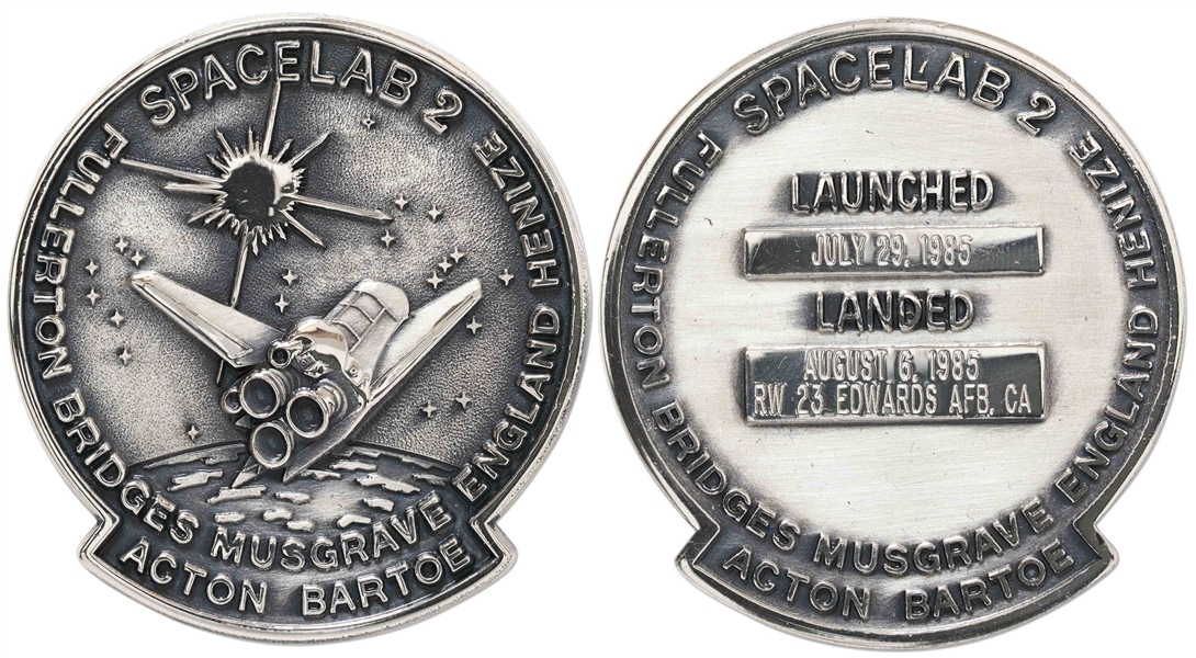 STS-51F Space Shuttle Challenger Robbins Medallion -- From the Personal Collection of STS-51F Astronaut Story Musgrave and With His LOA