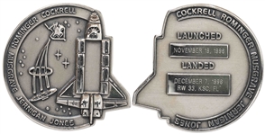 Flown Robbins Medallion from STS-80 Space Shuttle Columbia -- From the Personal Collection of STS-80 Astronaut Story Musgrave and With His LOA