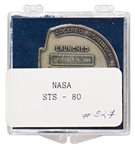 Flown Robbins Medallion from STS-80 Space Shuttle Columbia -- From the Personal Collection of STS-80 Astronaut Story Musgrave and With His LOA