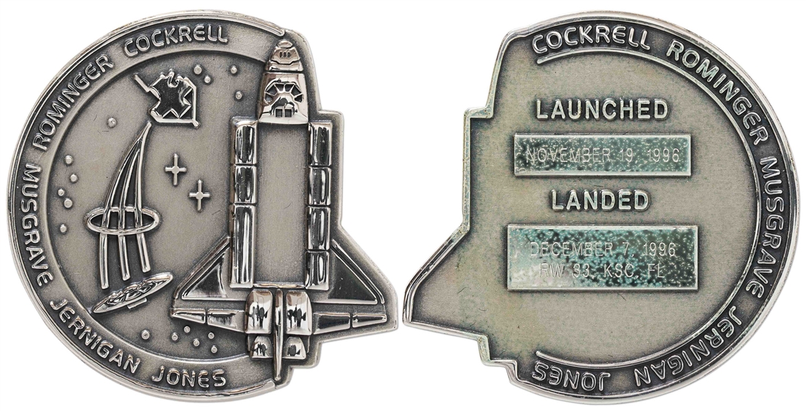 Flown Robbins Medallion from STS-80 Space Shuttle Columbia -- From the Personal Collection of STS-80 Astronaut Story Musgrave and With His LOA
