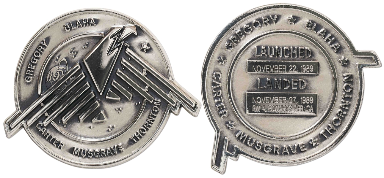 Robbins Medallion from STS-33, One of the Space Shuttles to Perform a Mission for the U.S. Department of Defense -- From the Personal Collection of STS-33 Astronaut Story Musgrave and With His LOA