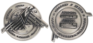 Robbins Medallion from STS-33, One of the Space Shuttles to Perform a Mission for the U.S. Department of Defense -- From the Personal Collection of STS-33 Astronaut Story Musgrave and With His LOA