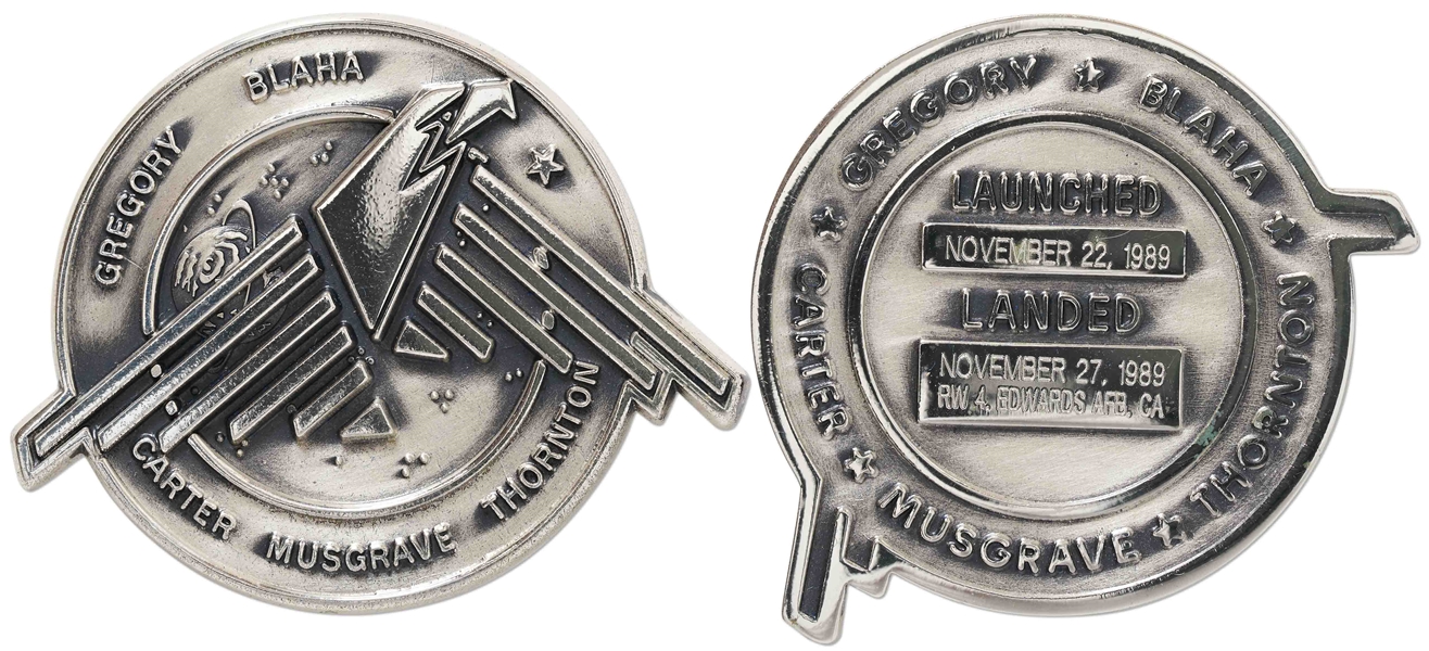 Robbins Medallion from STS-33, One of the Space Shuttles to Perform a Mission for the U.S. Department of Defense -- From the Personal Collection of STS-33 Astronaut Story Musgrave and With His LOA