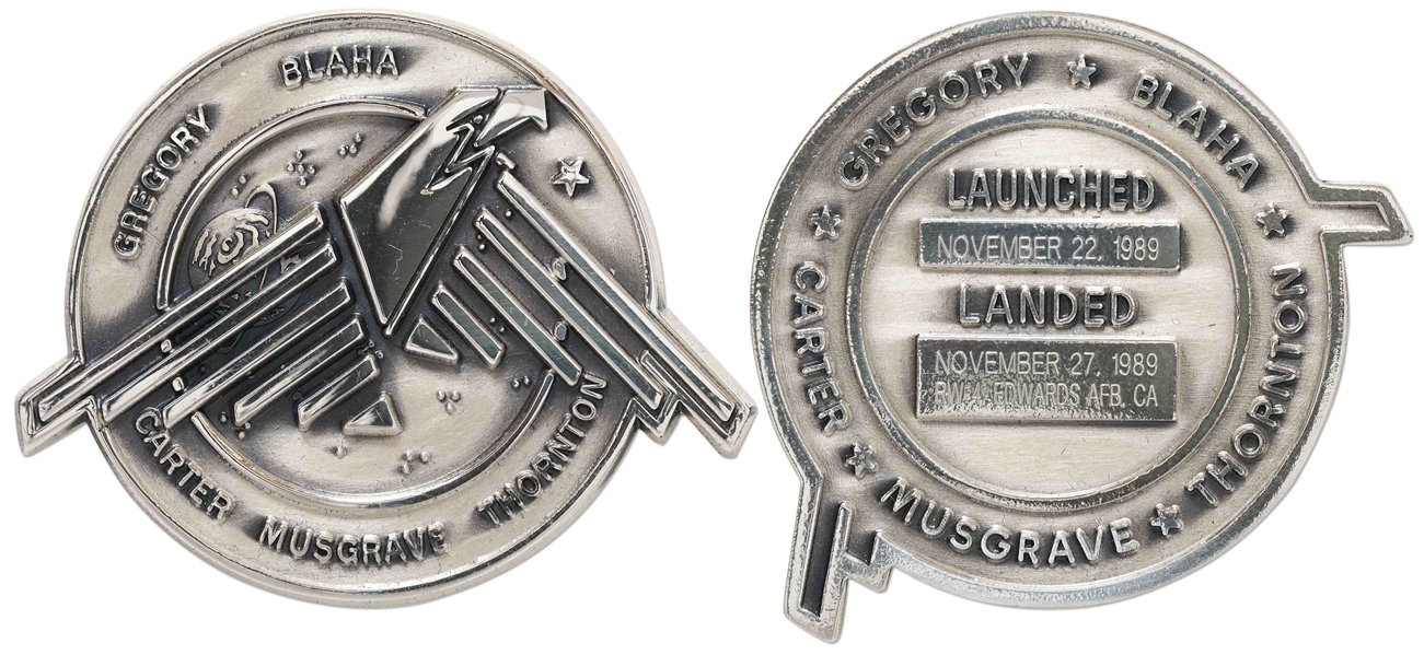 Robbins Medallion from STS-33, One of the Space Shuttles to Perform a Mission for the U.S. Department of Defense -- From the Personal Collection of STS-33 Astronaut Story Musgrave and With His LOA