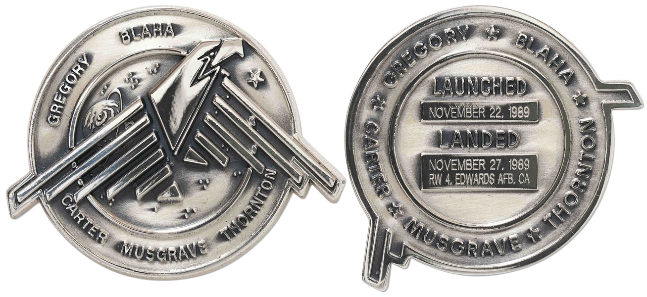 Robbins Medallion from STS-33, One of the Space Shuttles to Perform a Mission for the U.S. Department of Defense -- From the Personal Collection of STS-33 Astronaut Story Musgrave and With His LOA
