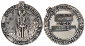 Robbins Medallion from STS-44, One of the Space Shuttles Deployed on Behalf of the U.S. Department of Defense -- From the Personal Collection of STS-44 Astronaut Story Musgrave and With His LOA