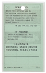 Story Musgrave's NASA Security Badge for the Apollo-Soyuz Mission