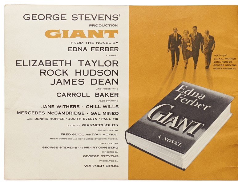 Oversized Advertising Booklet for ''Giant''