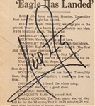 Exceptional Apollo 11 Crew-Signed Newspaper, ''MEN WALK ON MOON'' -- Without Inscription -- With Steve Zarelli COA