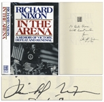 Richard Nixon Signed First Edition of His Book In The Arena
