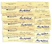 Lot of 10 Checks Signed by Barry Goldwater