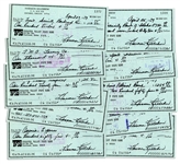 Baseball HOFer Harmon Killebrew Signed Personal Checks -- Lot of 10