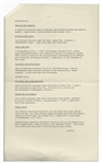 Press Release From 1961 Pertaining to Jackie Kennedy's Famous Renovation of the White House