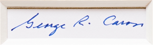 Signatures of President Harry Truman with Six of the Enola Gay Crew -- Matted with a 16'' x 20'' Photo of the Hiroshima Bombing -- With PSA/DNA COAs